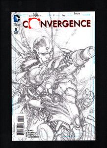 CONVERGENCE #5 (OF 8) Incentive Ivan Reis Cyborg Sketch Variant Cover