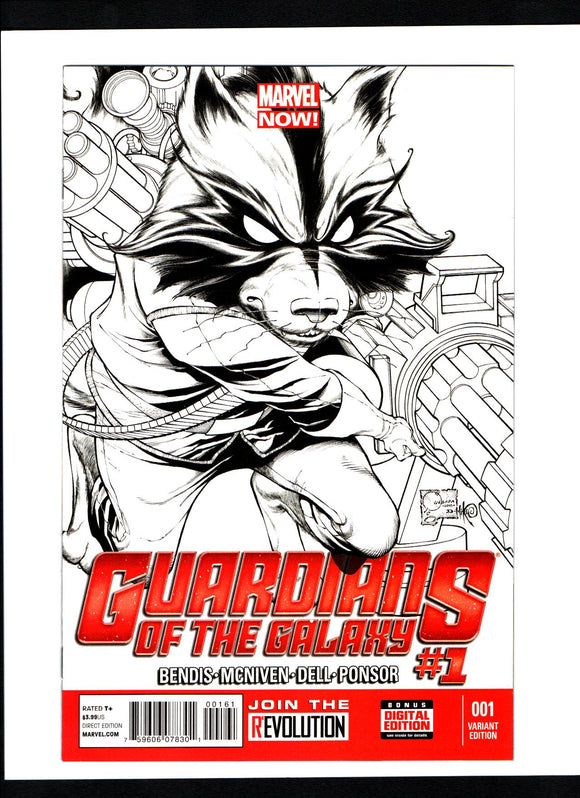 GUARDIANS OF GALAXY #1 QUESADA SKETCH VAR NOW (2013) 1:150