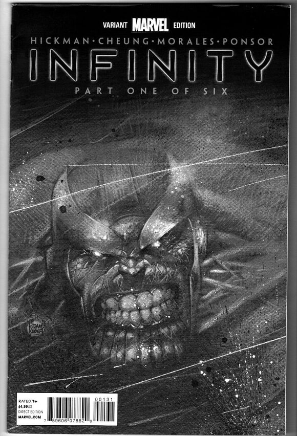 INFINITY #1 (2013) THANOS FADE RETAILER IINCENTIVE VARYANT BY ADAM KUBERT