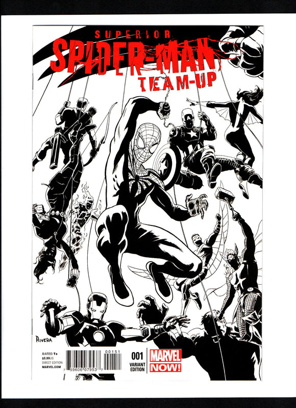 SUPERIOR SPIDER-MAN TEAM UP #1 RIVERA SKETCH VAR NOW 1:100