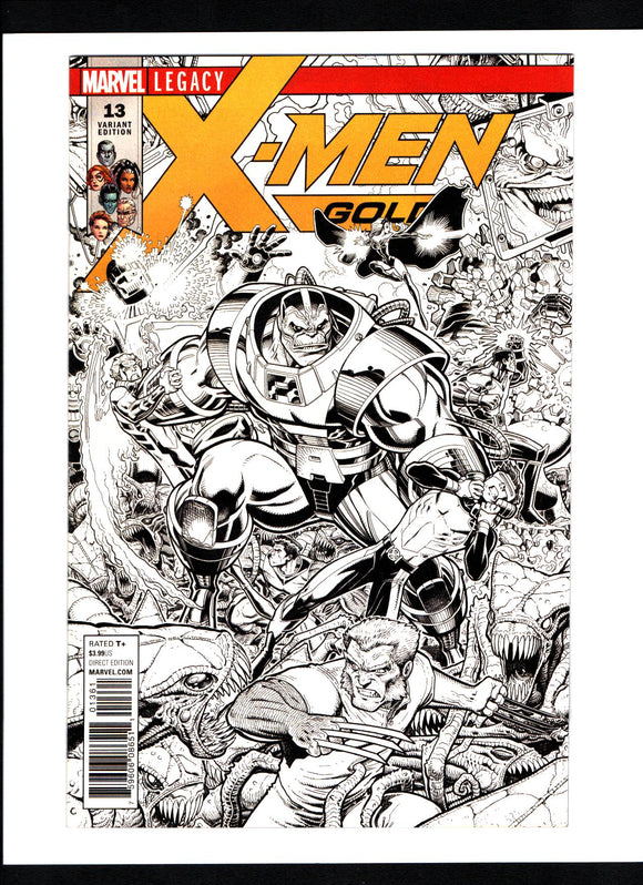X-MEN GOLD #13 A ADAMS B&W CONNECTING VAR A LEG 1:50