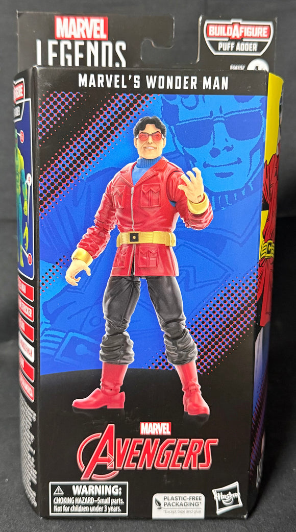 MARVEL LEGENDS (PUFF ADDER BAF) WONDER MAN 6IN AF