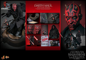 HOT TOYS STAR WARS: EPISODE I - DARTH MAUL W/ SPEEDER BIKE 1:6 SCALE FIGURE