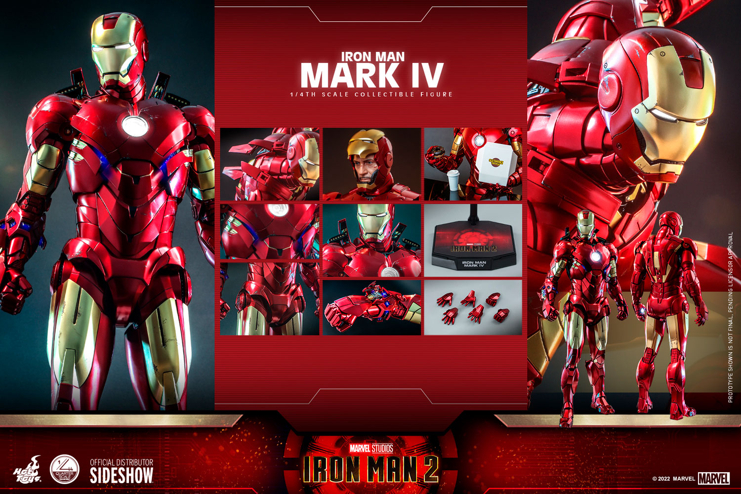 HOT TOYS IRON MAN 2 IRON MAN MARK IV 1 4 SCALE FIGURE Another Dimension Comics