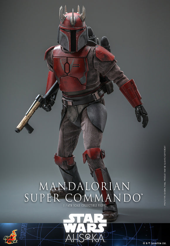 HOT TOYS STAR WARS: AHSOKA - MANDALORIAN SUPER COMMANDO 1:6 SCALE FIGURE