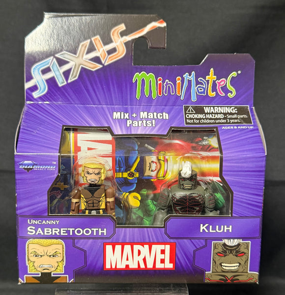 MARVEL MINIMATES SER 62 AXIS SABERTOOTH/KLUH