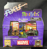 MARVEL MINIMATES SER 62 AXIS SABERTOOTH/KLUH