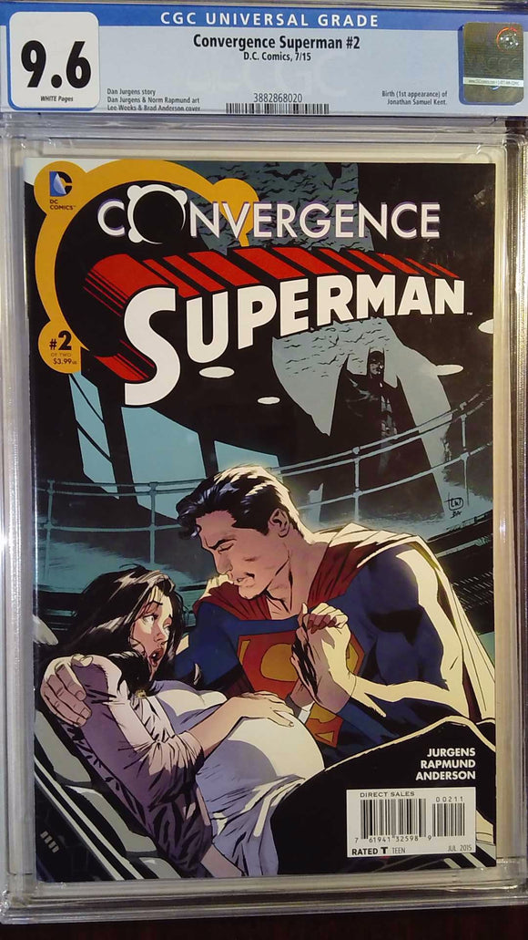 CONVERGENCE SUPERMAN #2 CGC 9.6