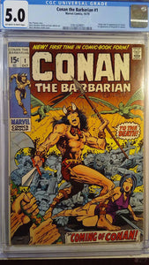 CONAN THE BARBARIAN (1970) #1 CGC 5.0