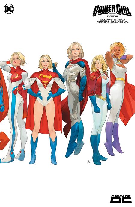 POWER GIRL #1 CVR F INC 1:25 OTTO SCHMIDT CARD STOCK VAR