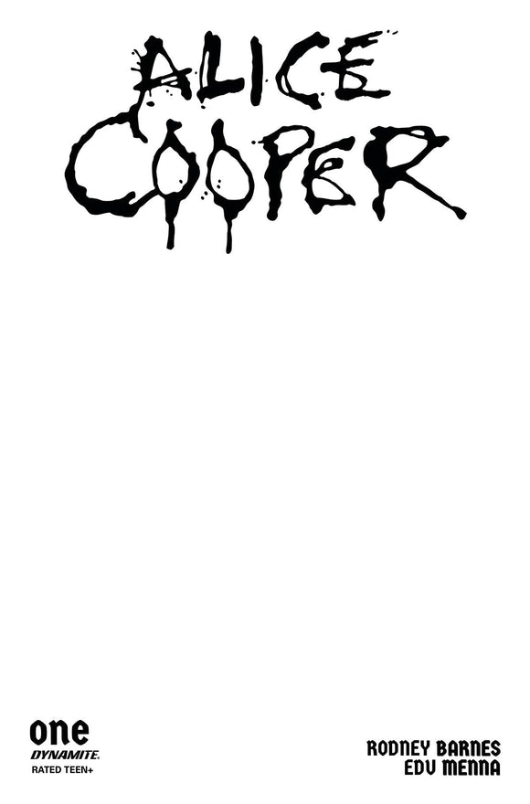 ALICE COOPER #1 (OF 5) CVR E BLANK AUTHENTIX