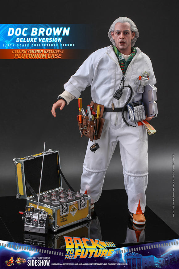 HOT TOYS BACK TO THE FUTURE - DOC BROWN DELUXE 1:6 SCALE FIGURE