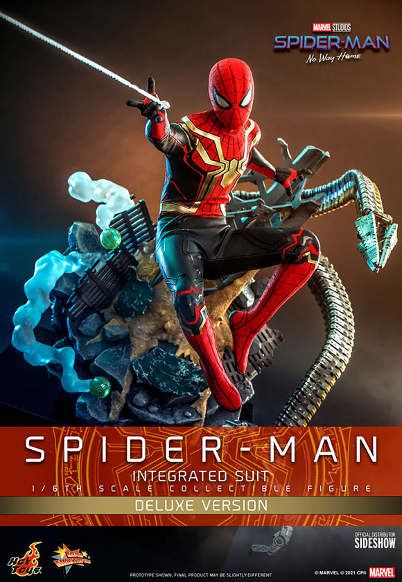HOT TOYS SPIDER-MAN NO WAY HOME - SPIDER-MAN (INTEGRATED SUIT) DELUXE 1:6 SCALE FIGURE