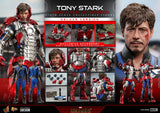 HOT TOYS IRON MAN 2 TONY STARK (MK V SUIT UP) DELUXE 1:6 SCALE FIGURE